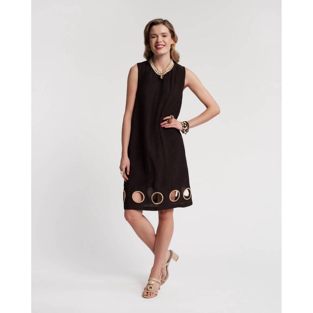 NEW FRANCES VALENTINE lilly cut out mini dress in black
